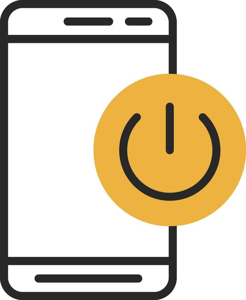 Mobile On Off  Vector Icon Design