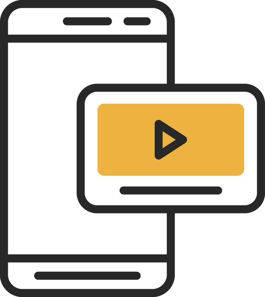 móvil vídeo vector icono diseño