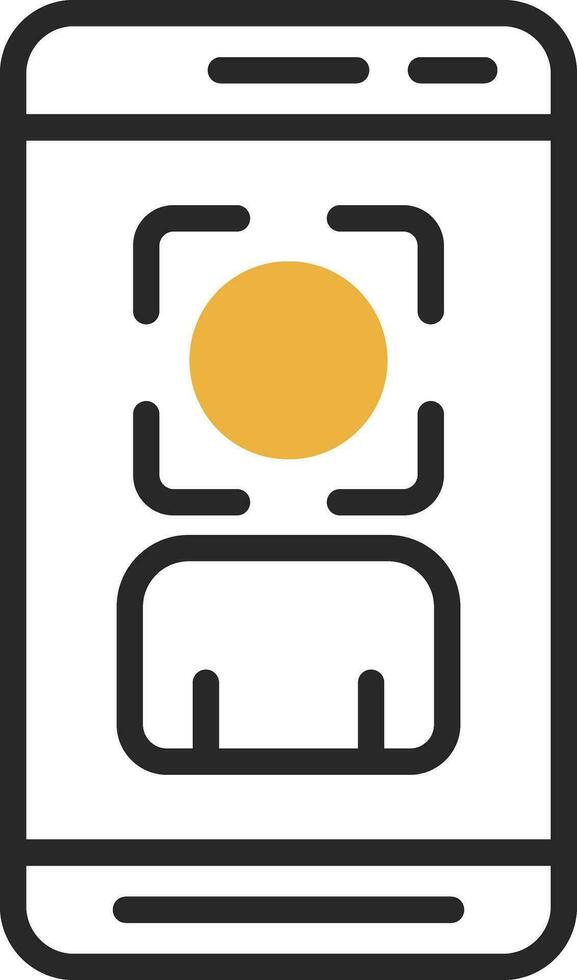 Face Scan  Vector Icon Design