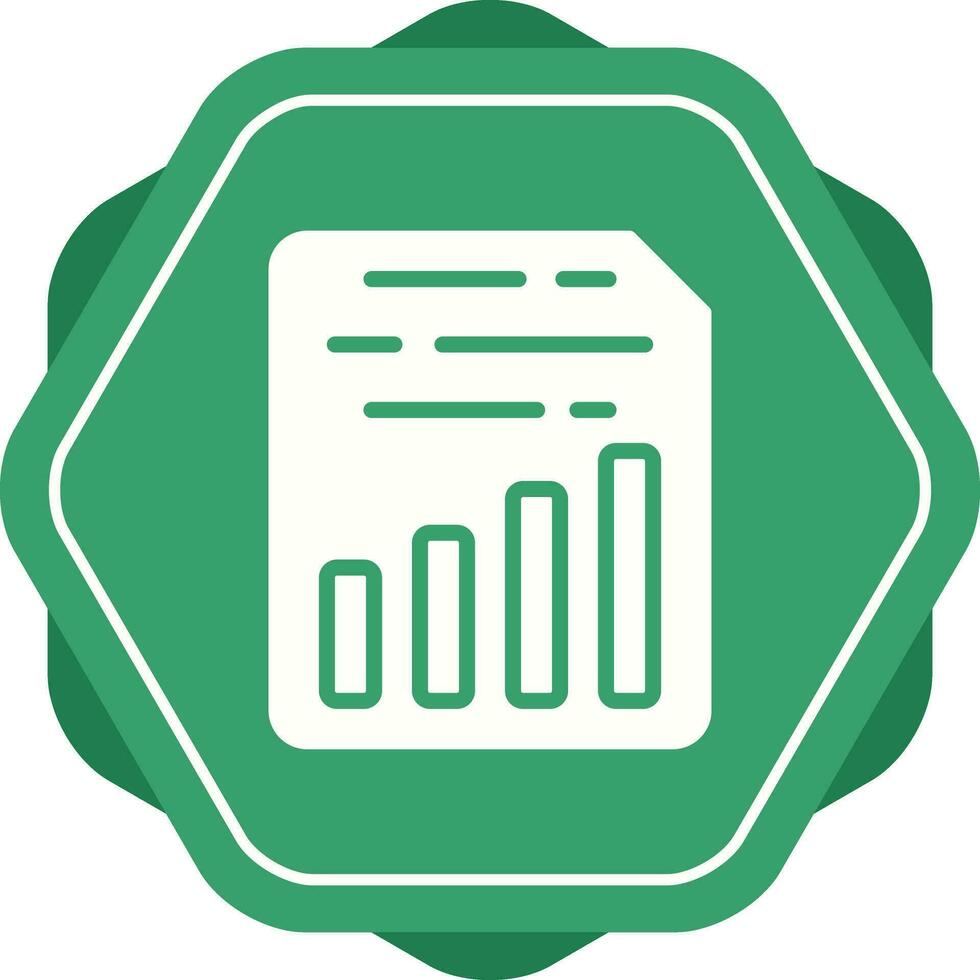 Document Insert Chart Vector Icon