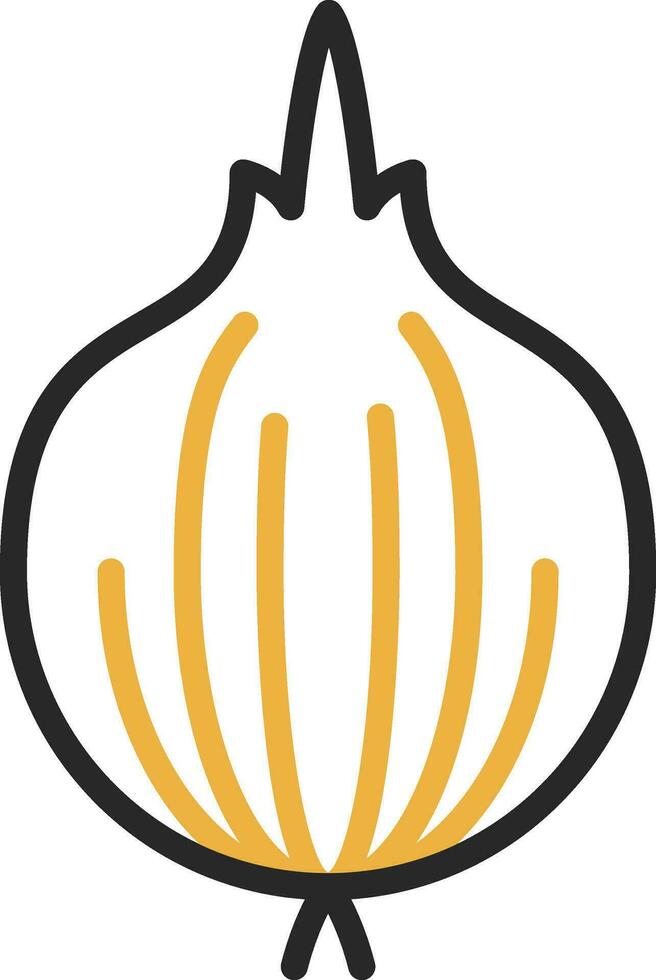 Red Onion Vector Icon Design