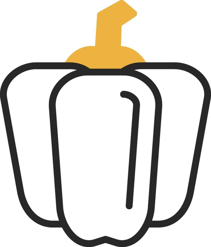 Bell Pepper Vector Icon Design