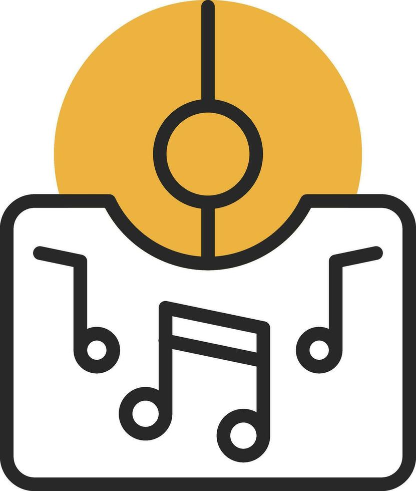 música álbum vector icono diseño