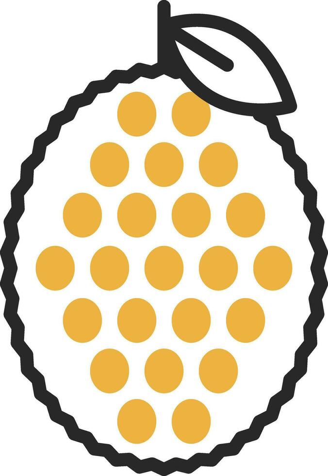 Jackfruit Vector Icon Design