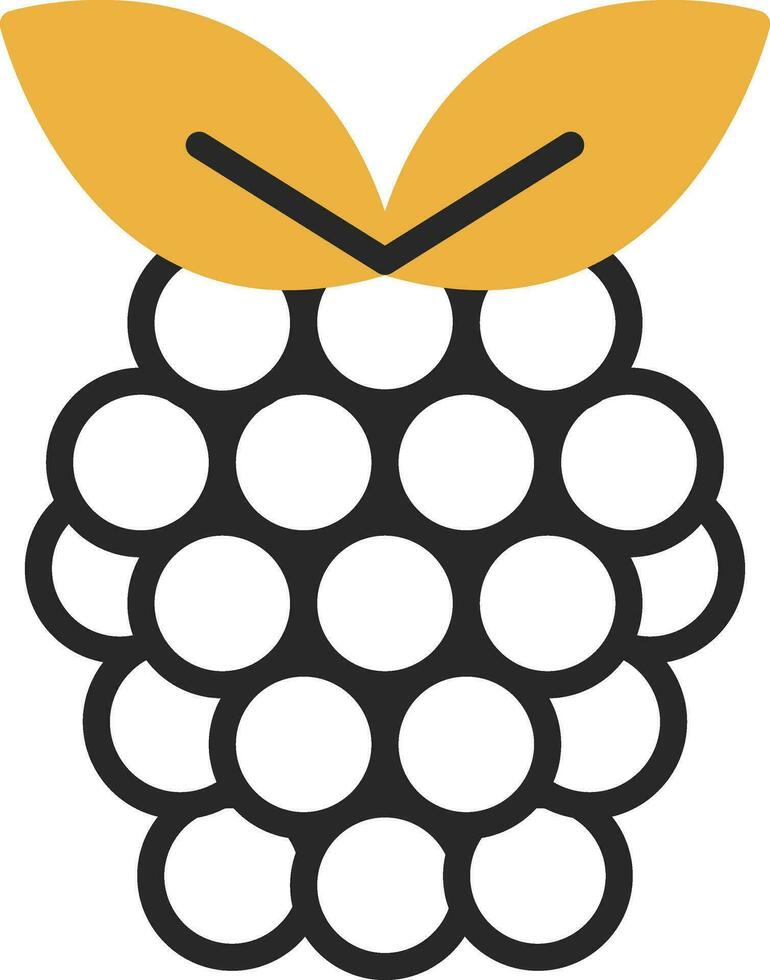 Raspberry Vector Icon Design