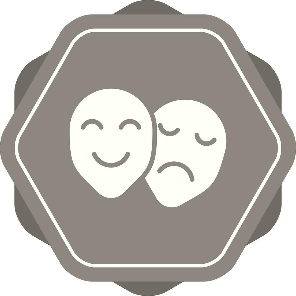 Theatre masks Vector Icon