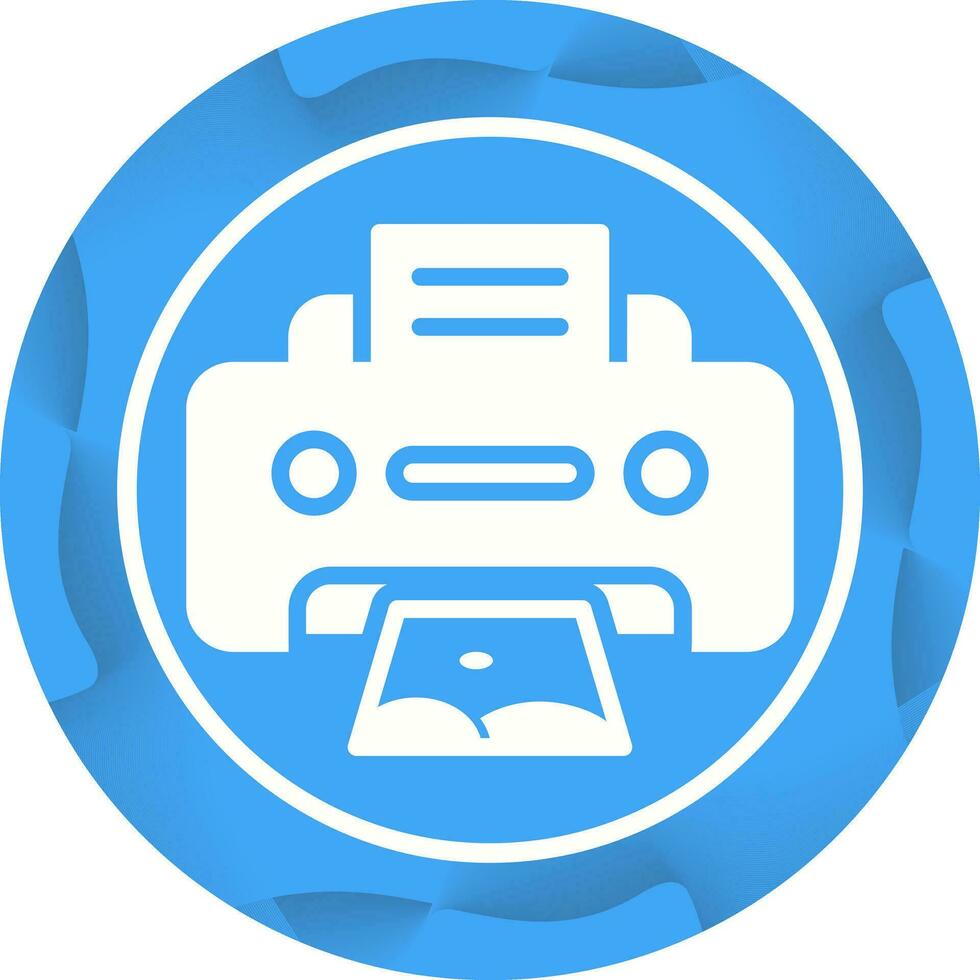 Photo Printer Vector Icon