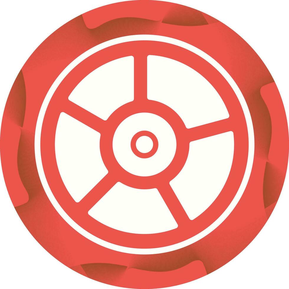 icono de vector de gráfico circular