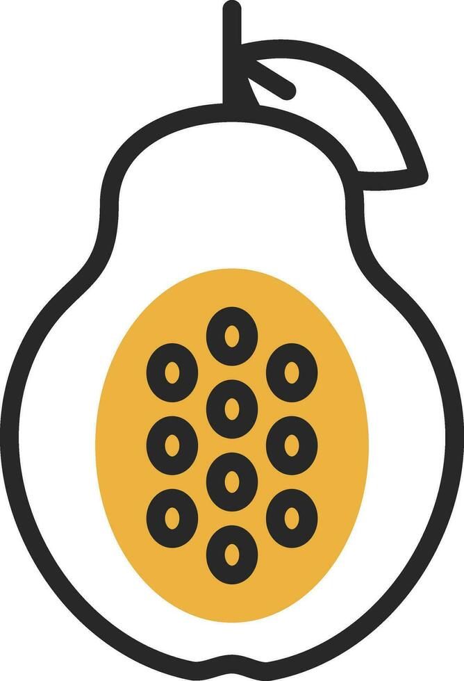 Papaya Vector Icon Design