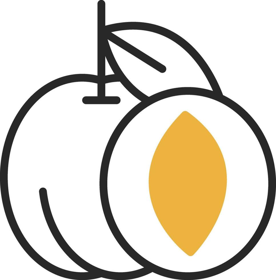 Apricot Vector Icon Design