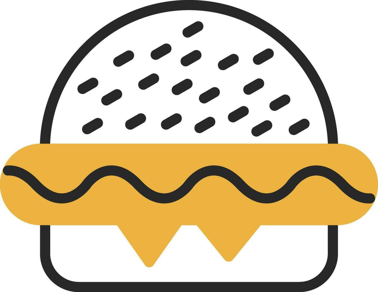 hamburguesa vector icono diseño