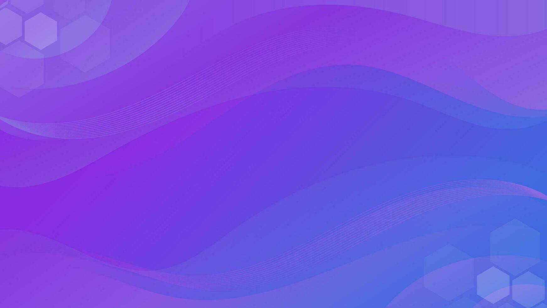 Abstract Gradient purple blue liquid Wave Background vector