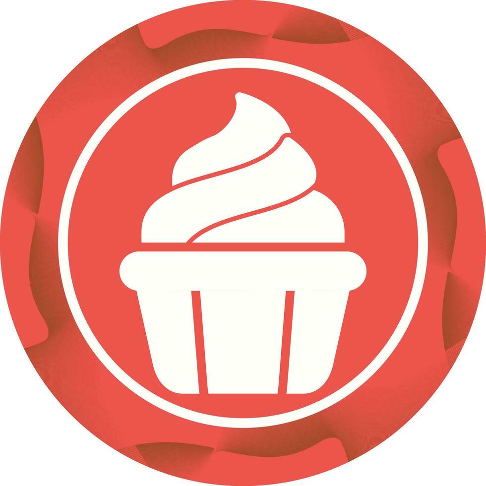 icono de vector de cupcake