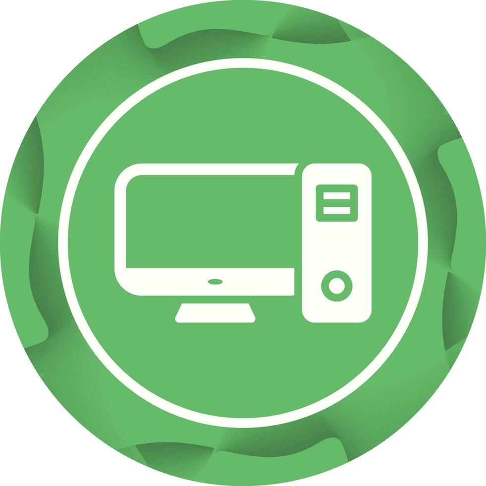 Desktop Computer Vector Icon