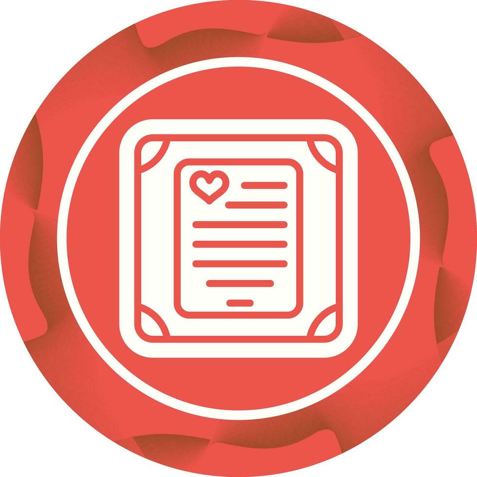 Love poem in a frame Vector Icon