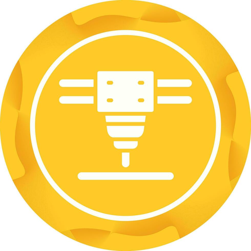 Laser Cutting Machine Vector Icon