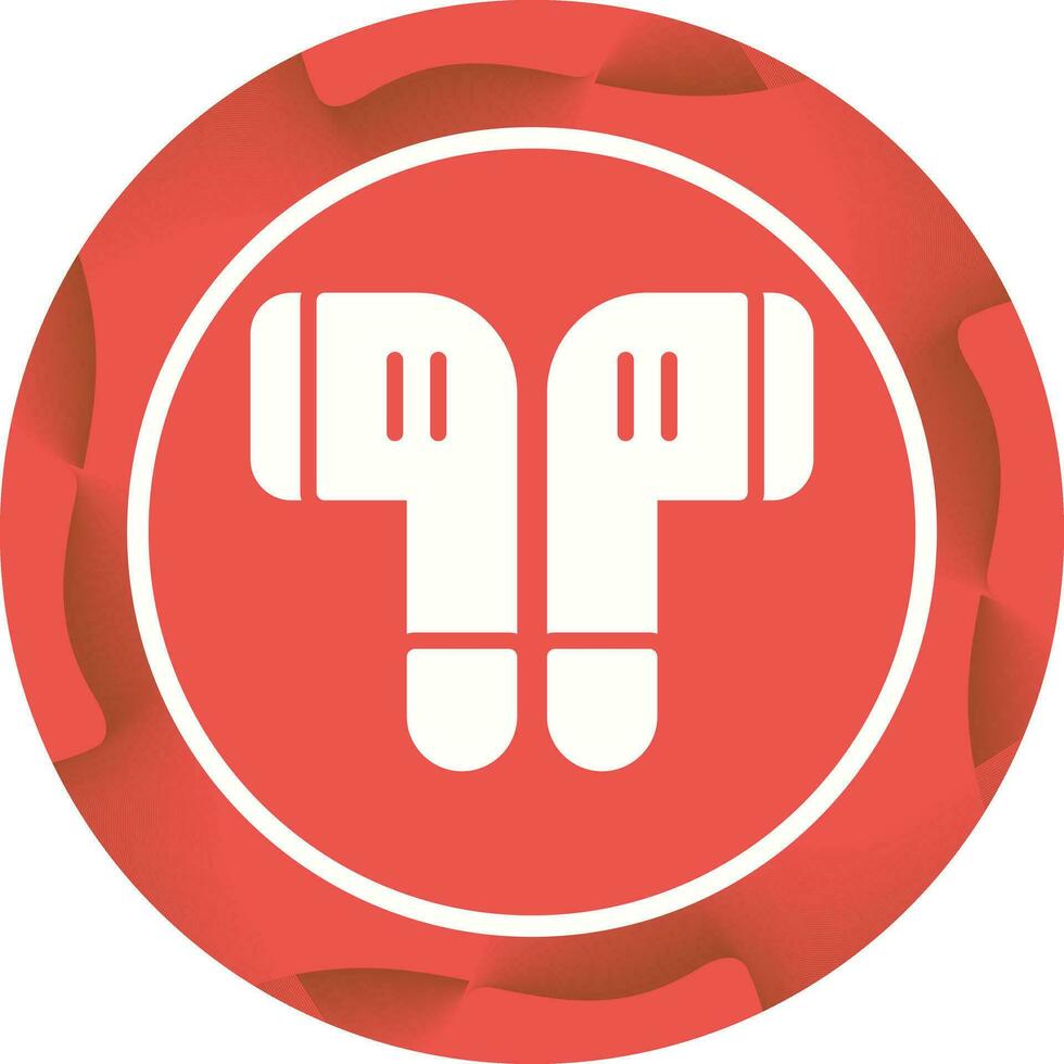 Wireless Earphones Vector Icon