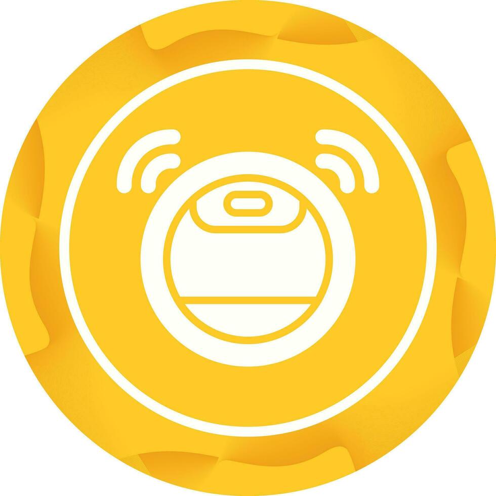 Robot Vacuum Cleaner Vector Icon