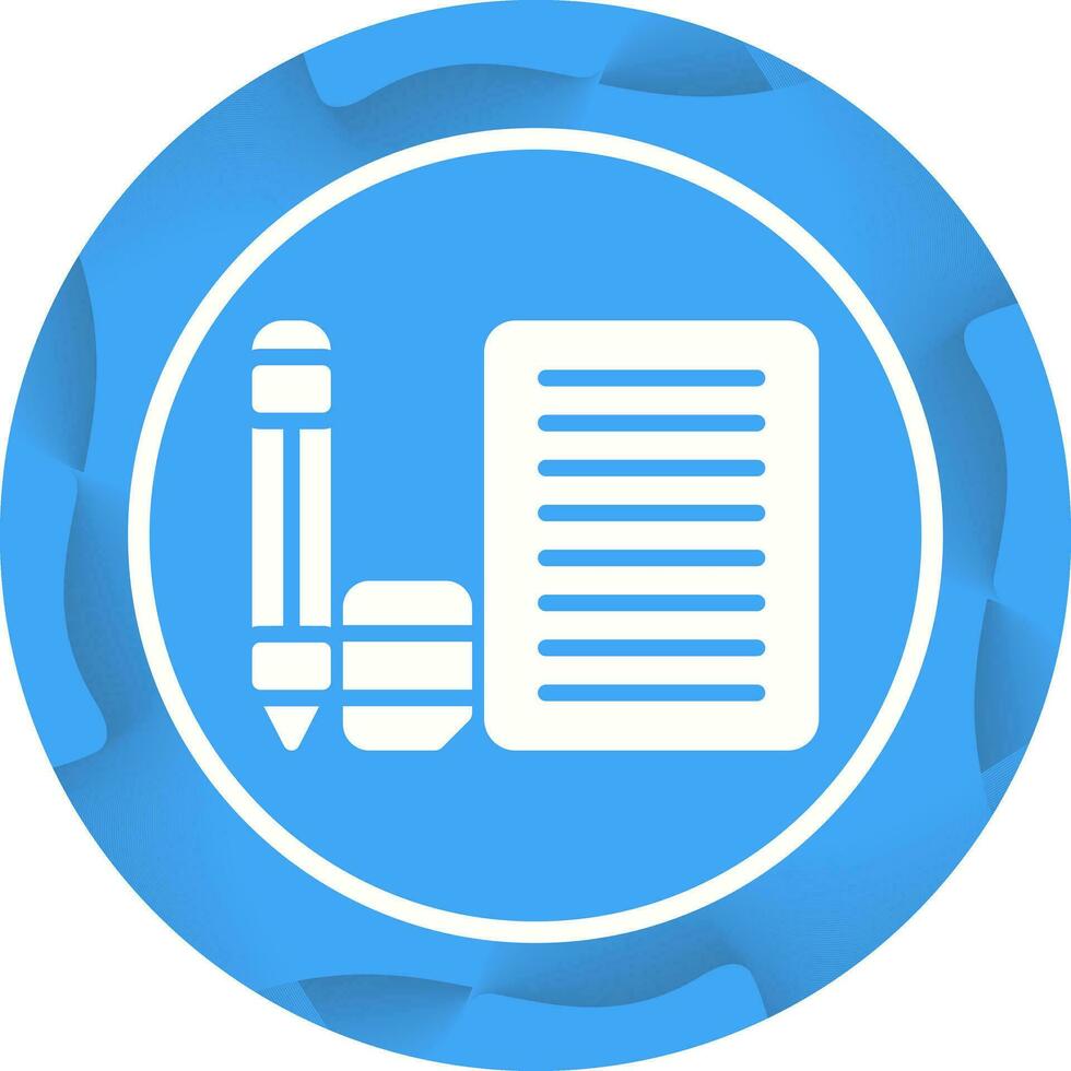 Eraser with paper and penc Vector Icon