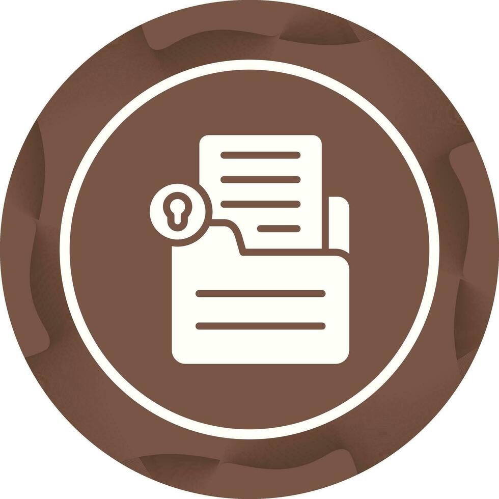 Document Lock Vector Icon
