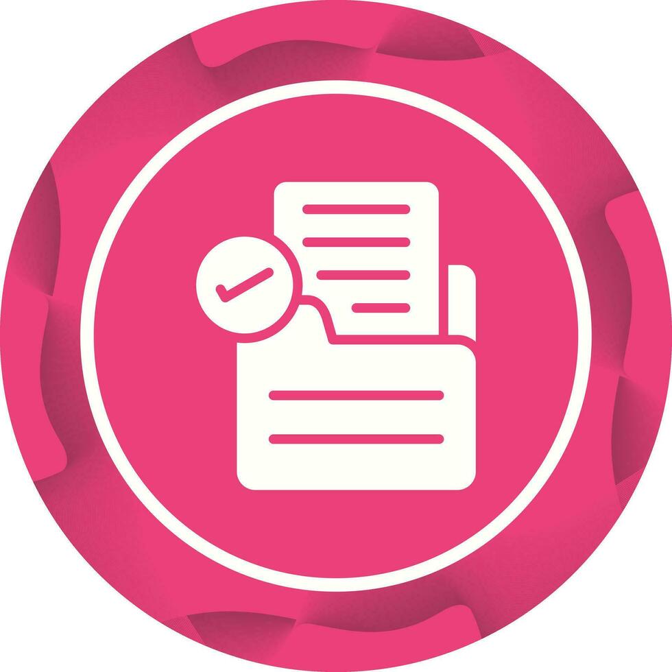 Document Approval Vector Icon