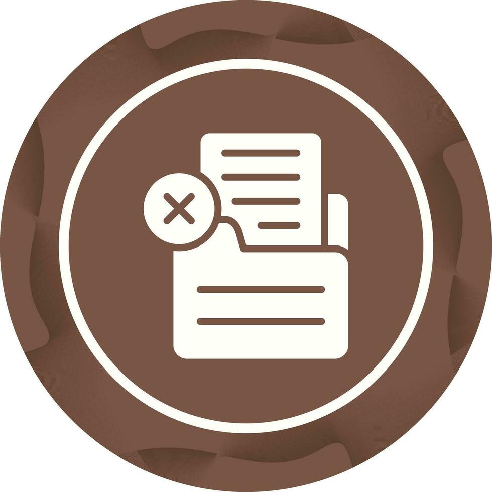 Document Rejected Vector Icon