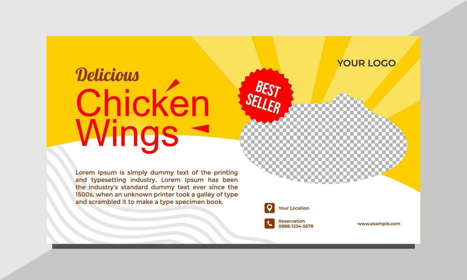 Banner Food Vector Design Template