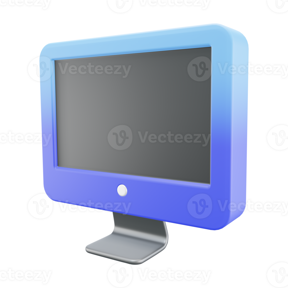 COMPUTER ICON 3D ILLUSTRATION png