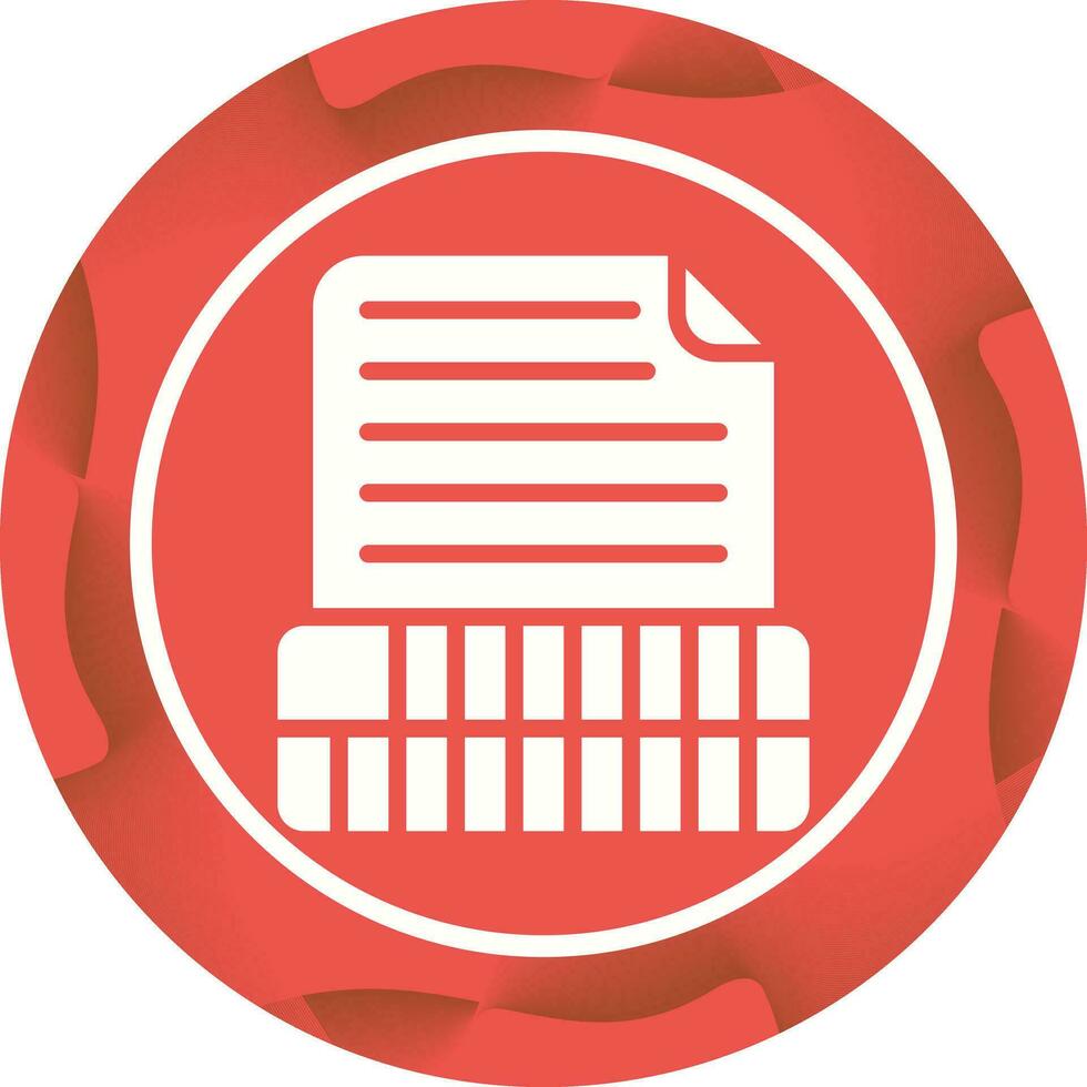 Document Insert Table Vector Icon