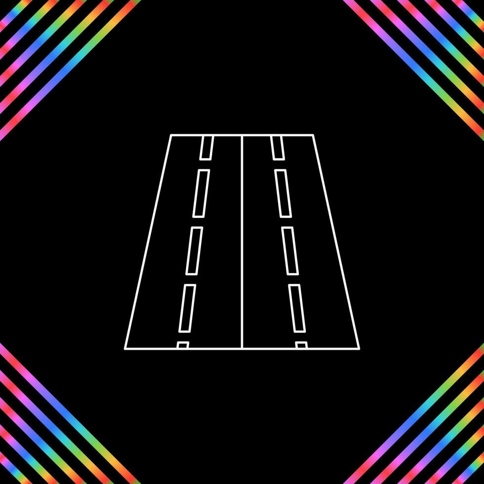 Two Way Road Vector Icon