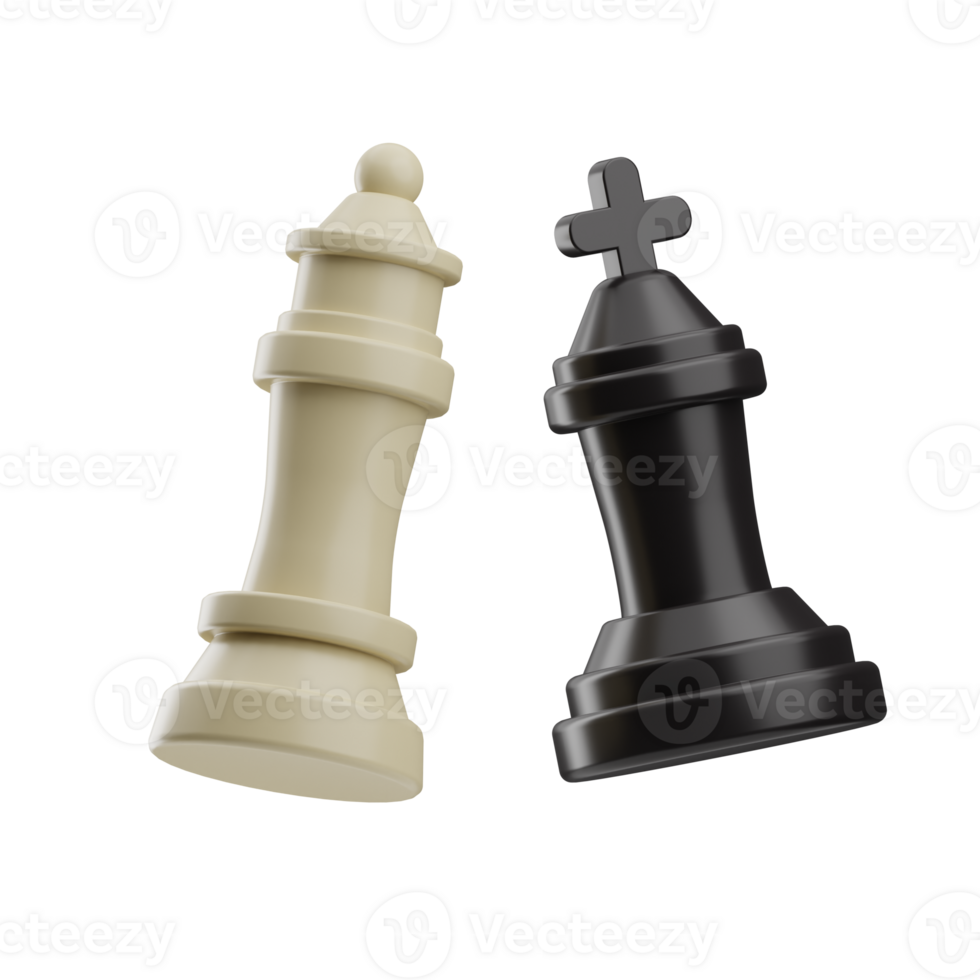 chess object duel chess illustration 3d png