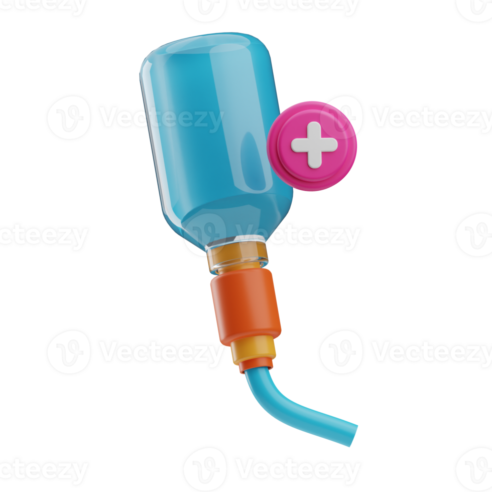 hospital transfusion illustration 3d png