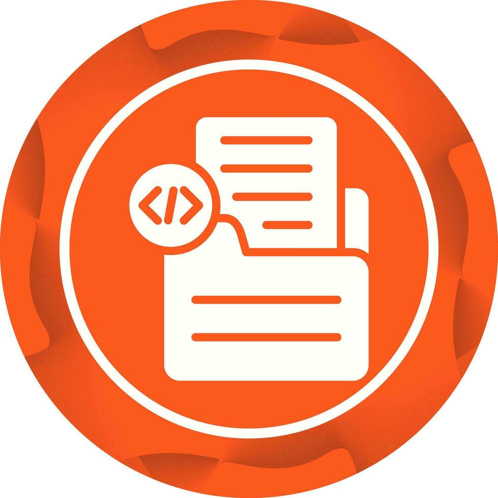 Document Insert Code Vector Icon