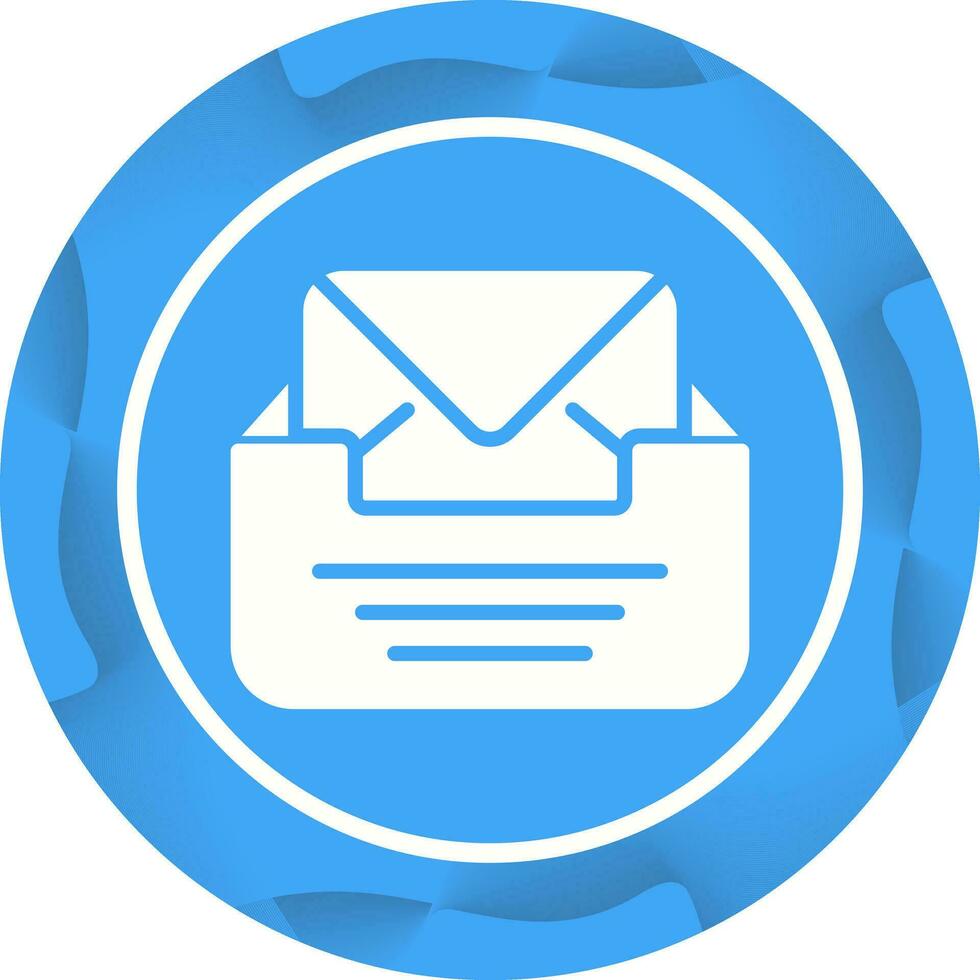 Inbox with envelope Vector Icon