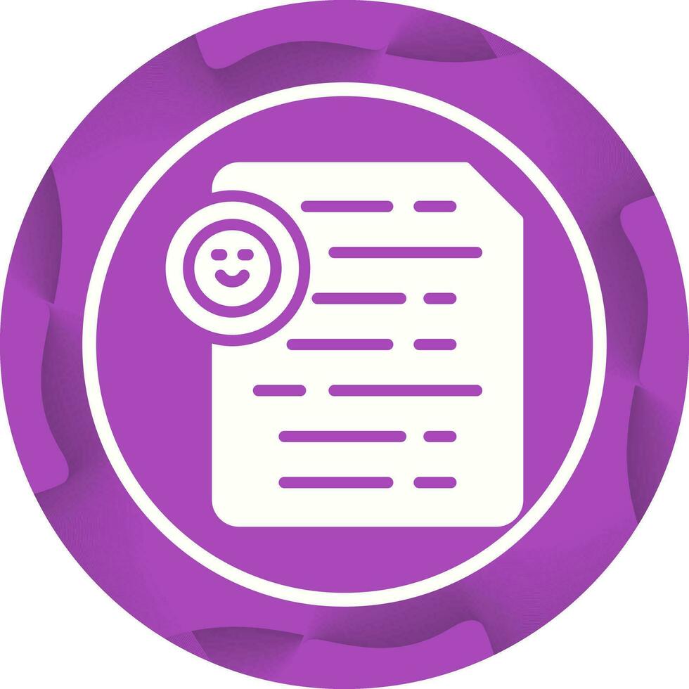 Document Insert Emoji Vector Icon