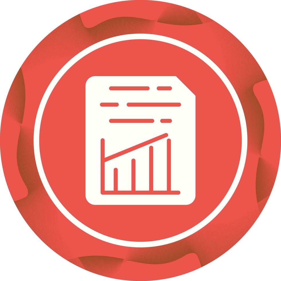 Document Insert Graph Vector Icon