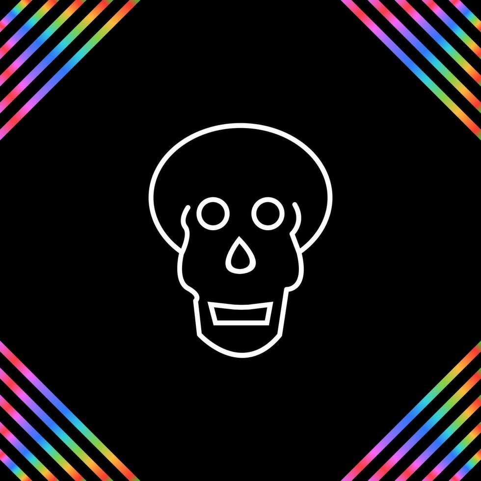 Skull X ray Vector Icon