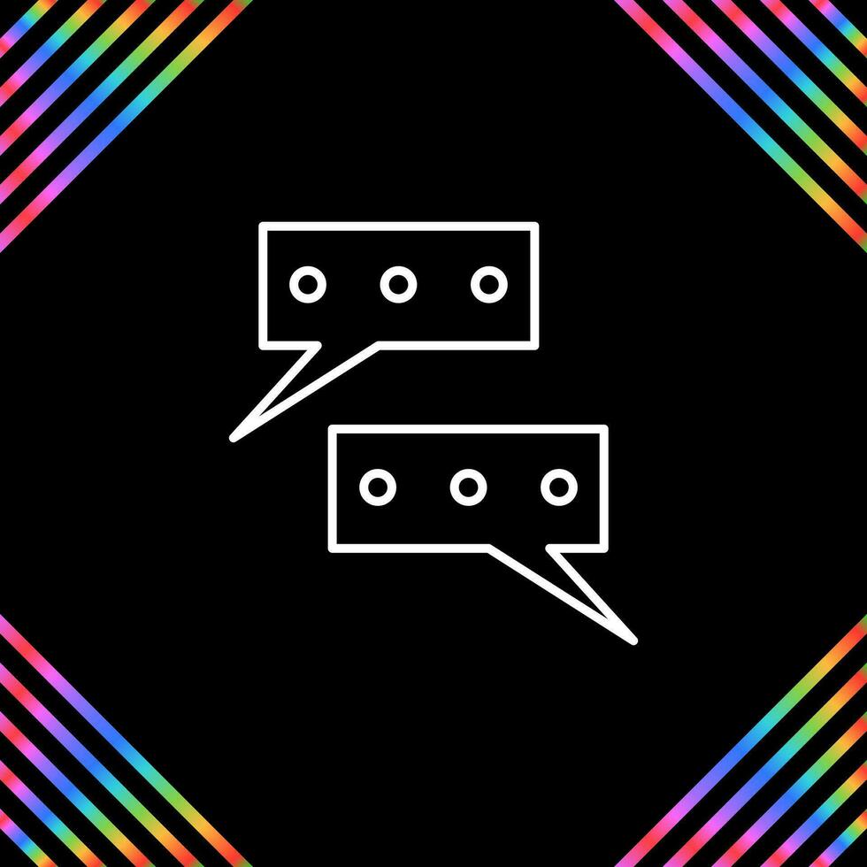 Chat Conversation Vector Icon