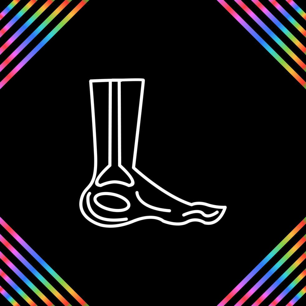 Foot X ray Vector Icon