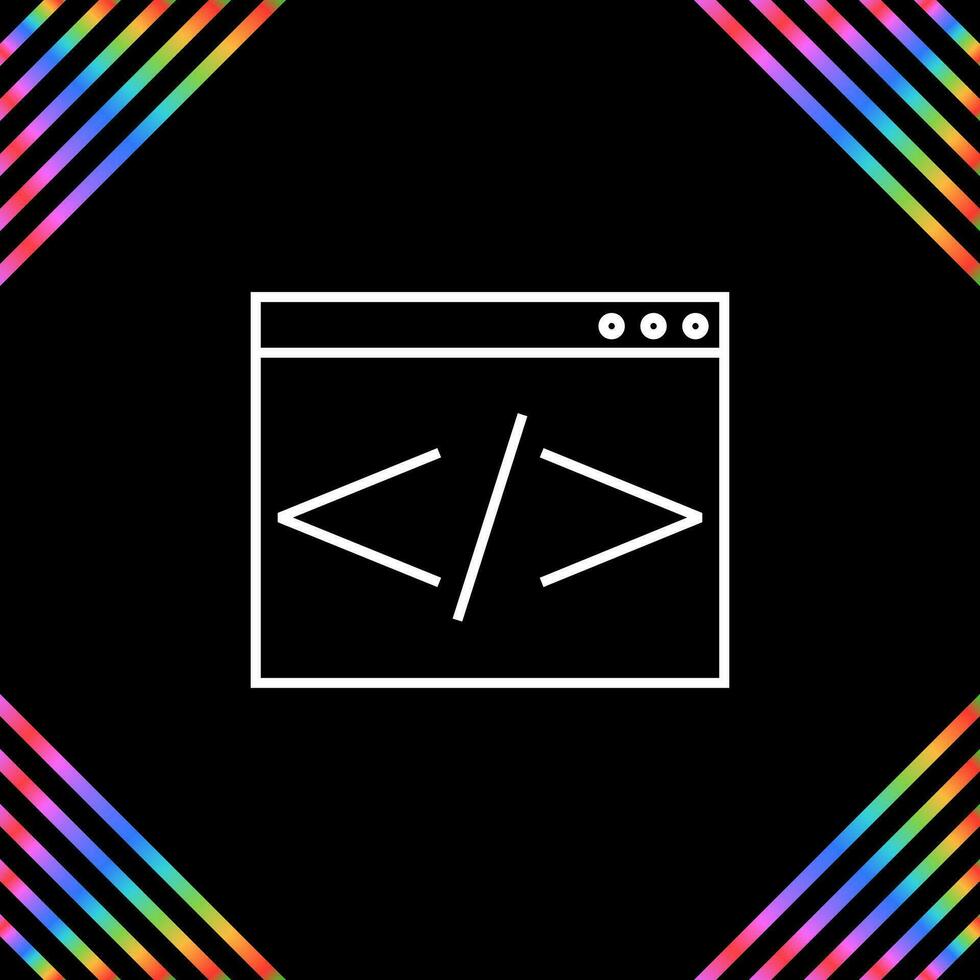 icono de vector de codificación html