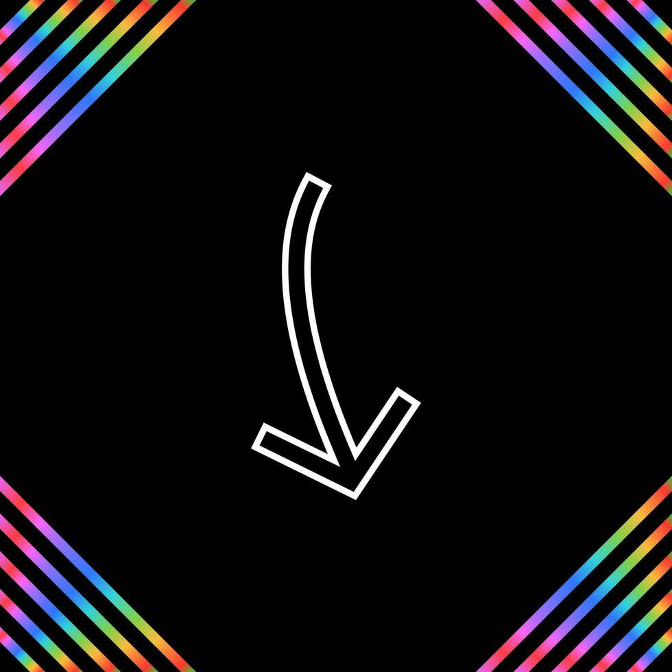 Arrow Pointing Down Vector Icon