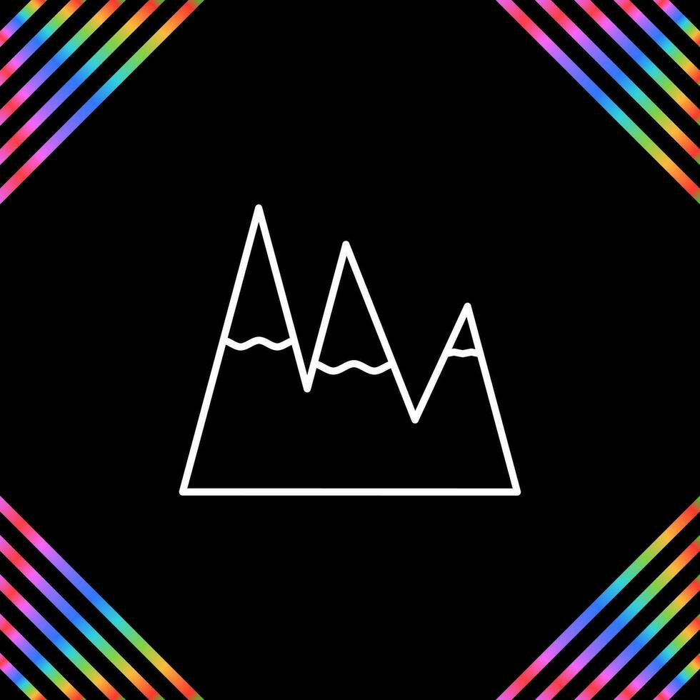 Ice Top Mountain Vector Icon