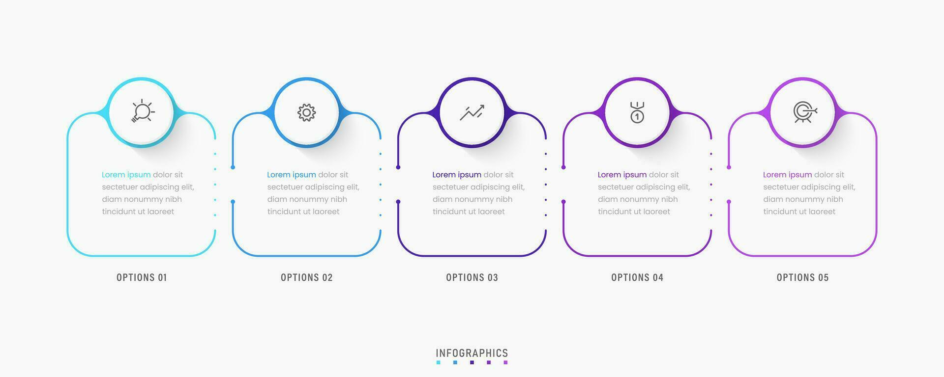 Vector Infographic label design template with icons and 5 options or steps. Can be used for process diagram, presentations, workflow layout, banner, flow chart, info graph.