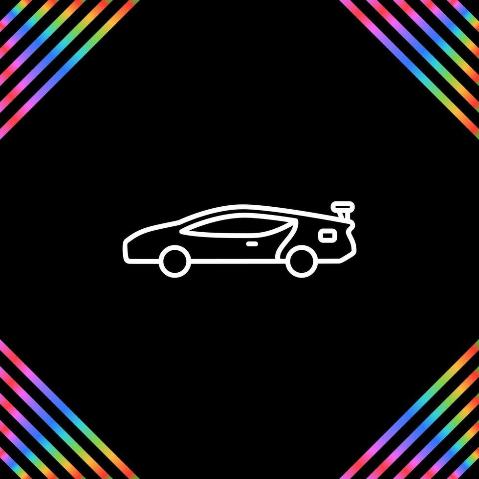 icono de vector de coche deportivo