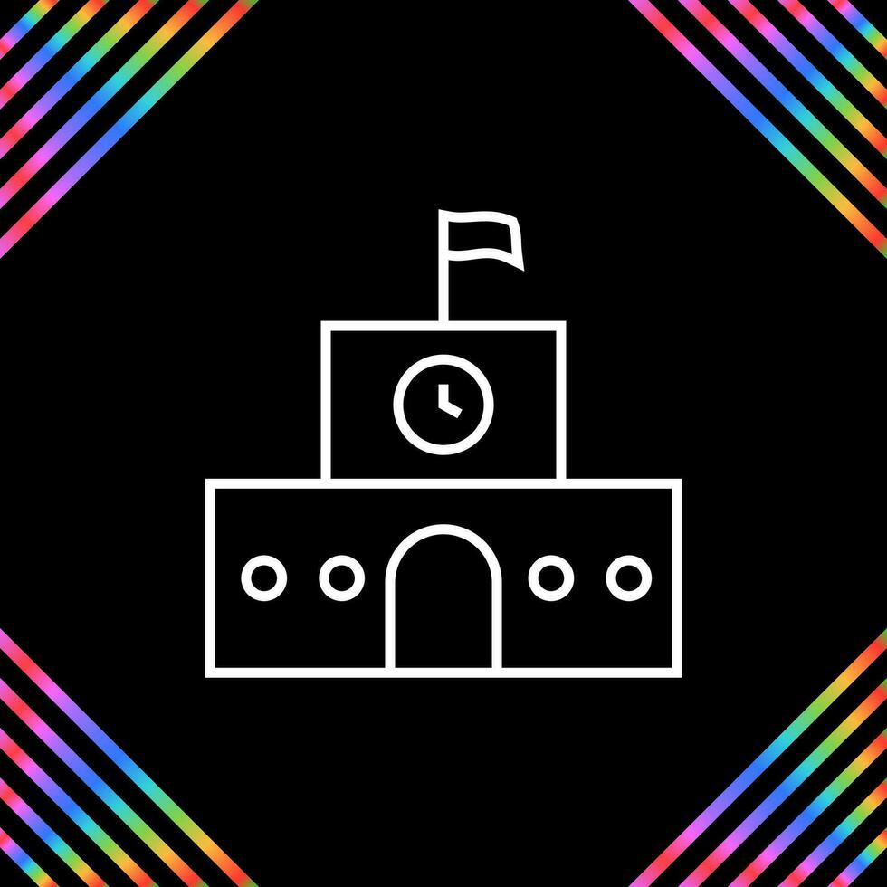 School building Vector Icon