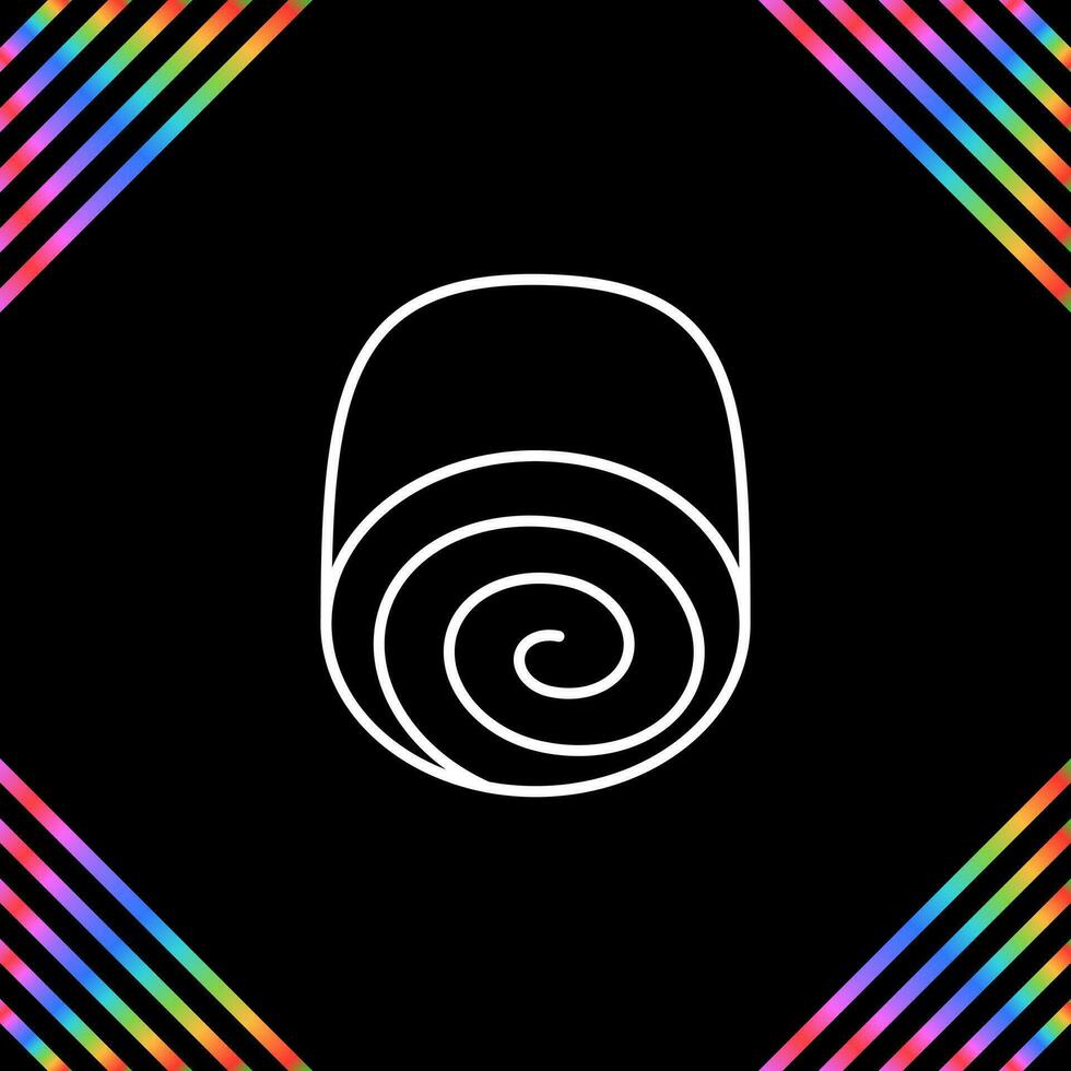 Swiss roll Vector Icon
