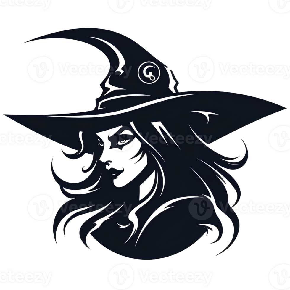witch vintage halloween ai generate png