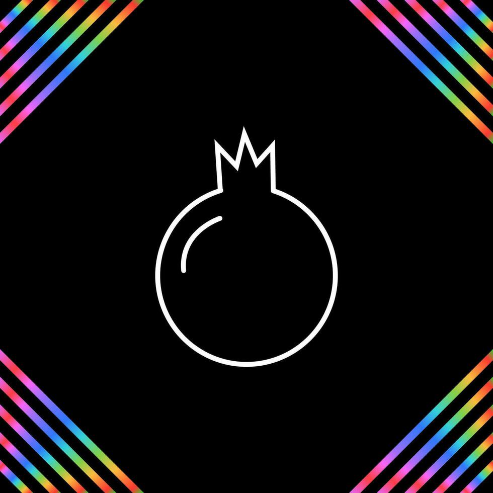 Pomegranate Vector Icon