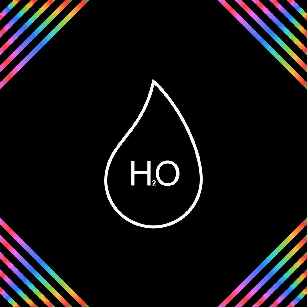 H2O Vector Icon