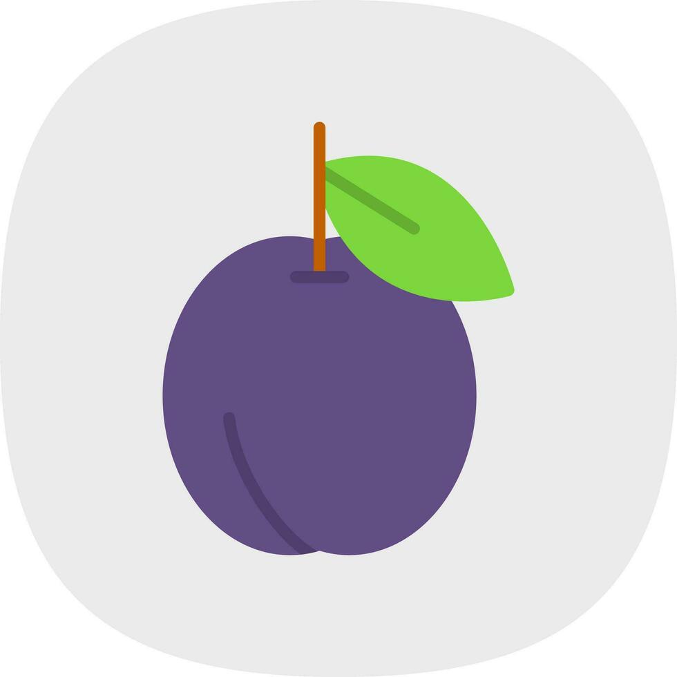 Plum Vector Icon Design